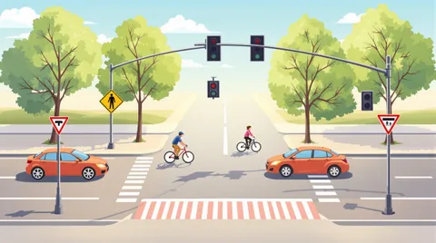 Reguli de prioritate în intersecții explicate simplu